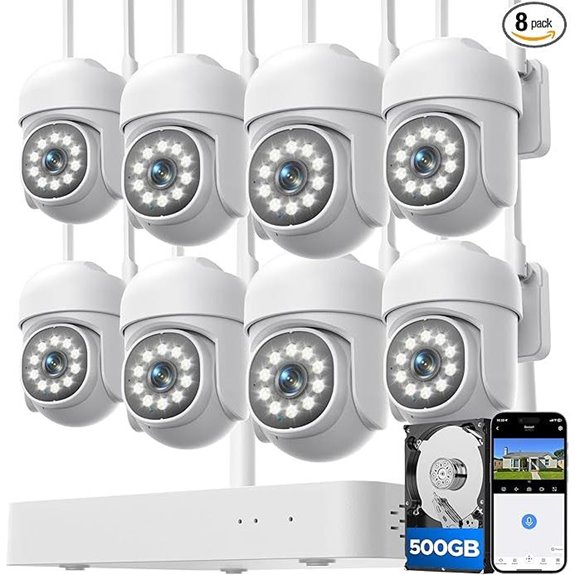 Wireless Outdoor Security Cameras with Night Vision