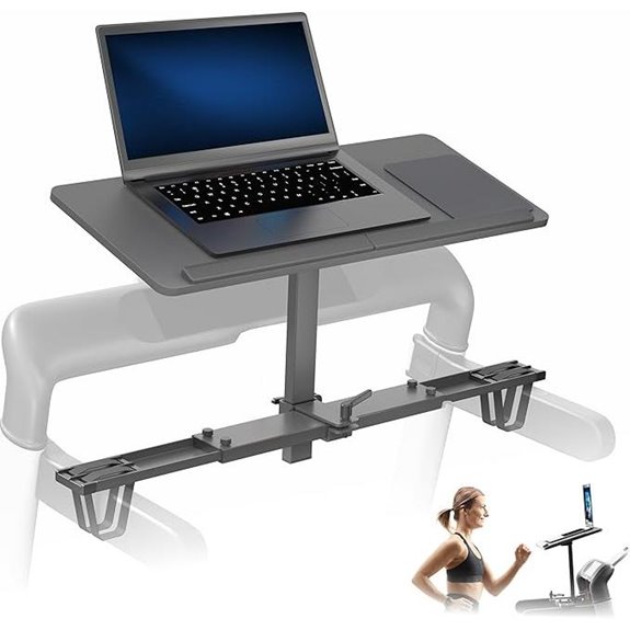 VIVO Wooden Laptop Treadmill Desk with Mouse Pad