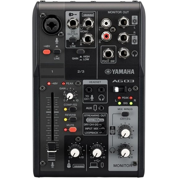15 Top-Rated Audio Interfaces for Music & Audio Production in 2026 12 Yamaha AG03MK2 6-Channel Streaming Mixer with Software