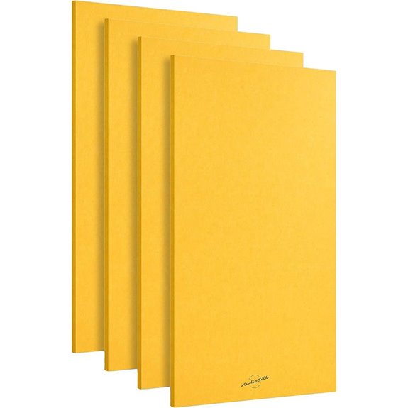 15 Best Acoustic Treatment Kits for Podcast Rooms in 2026 6 Acoustic Panels 4 Pack ROOM KIT Large 46 x 23 Yellow