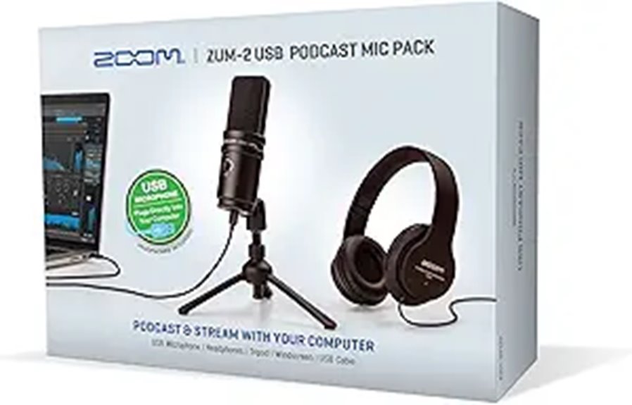 Zoom ZUM-2 Podcast Microphone Pack
