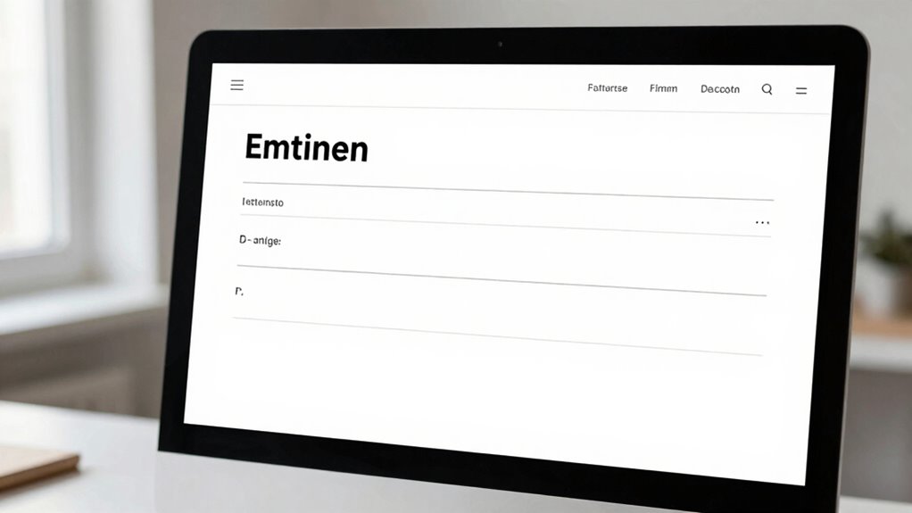clear simple email design