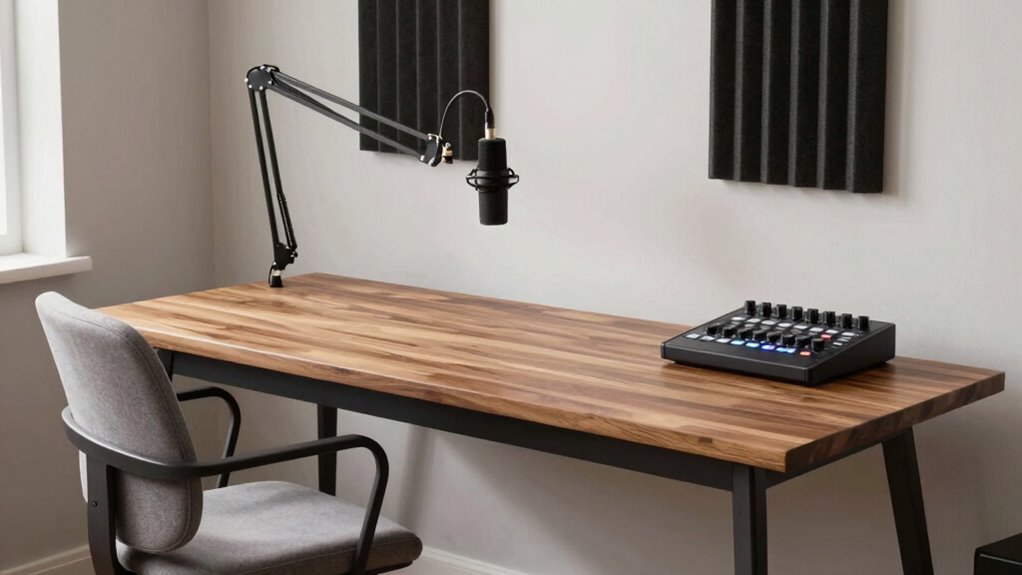 comfortable durable podcast desk