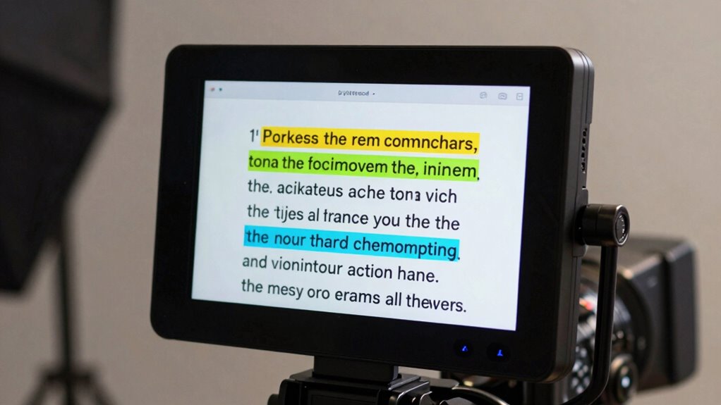 ensure teleprompter runs smoothly