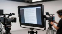faster teleprompter monitoring