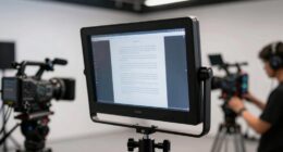 faster teleprompter monitoring