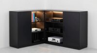 media cabinets organize technology