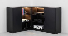 media cabinets organize technology
