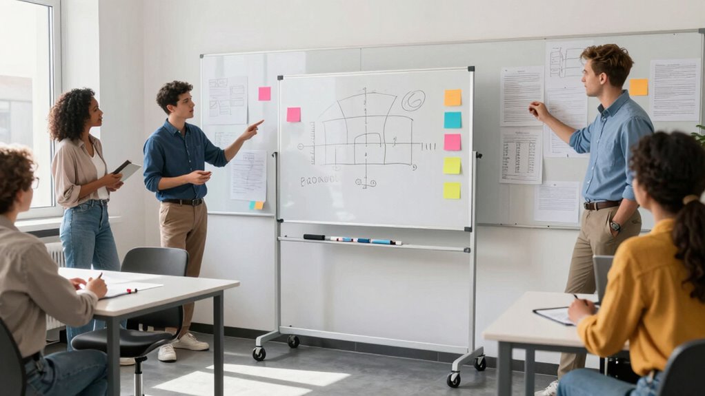 mobile whiteboard carts offer versatility