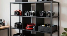 organized creator studio storage