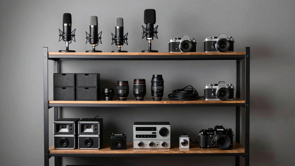 The Studio Shelving Rack Setup That Keeps Creator Gear Under Control 2 organized studio equipment setup