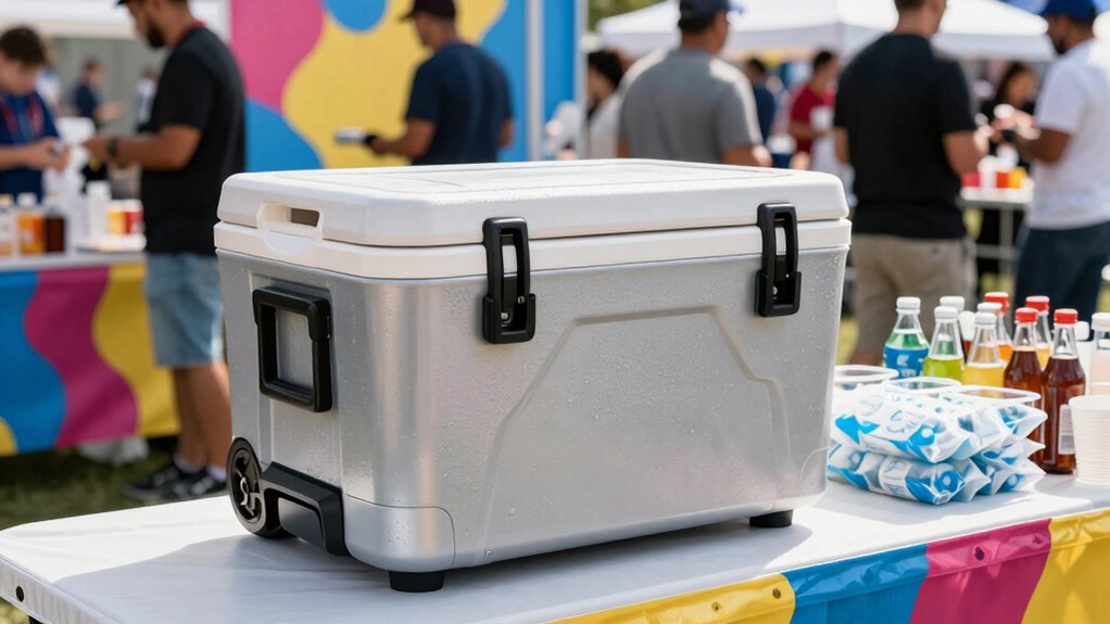 portable insulated event cooler