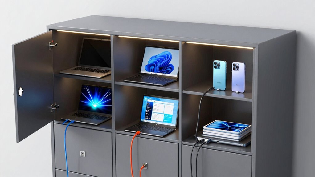 secure organized device charging