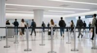 streamlined queue barrier system