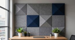 stylish sound absorbing decor