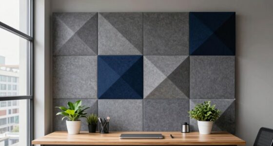 stylish sound absorbing decor