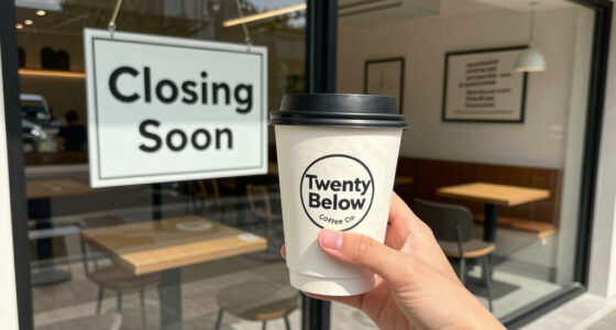 Twenty Below Coffee Co. announces it is closing